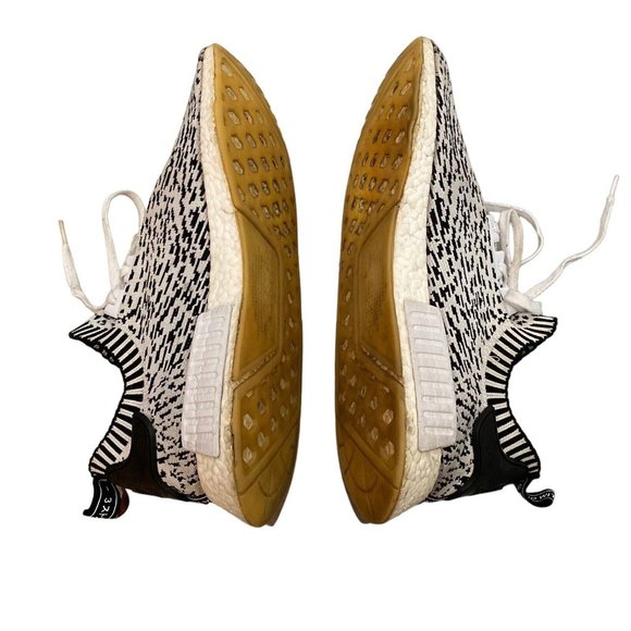 Adidas NMD R1 PK Primeknit Sashiko Zebra Black White Size US 12 Sneakers‎ - Picture 6 of 12